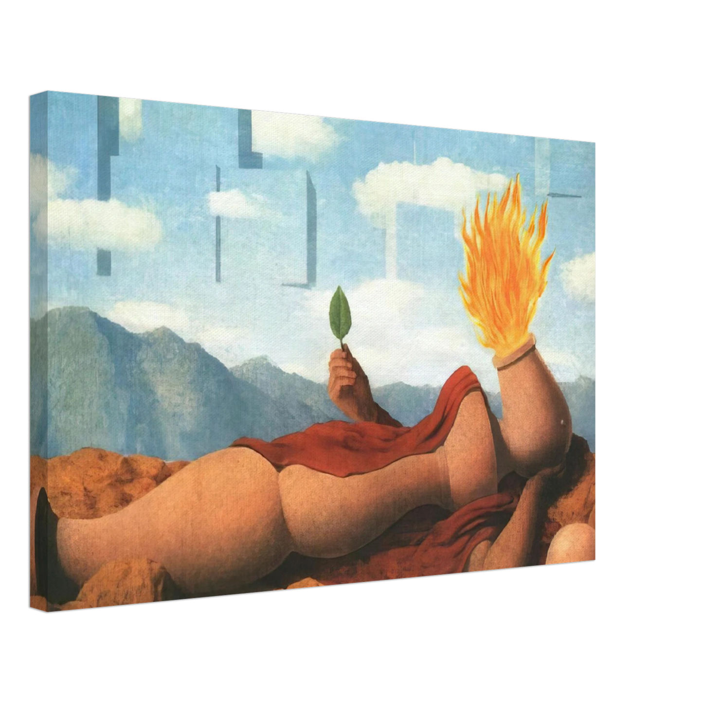 Rene Magritte - ELEMENTARY COSMOGONY 1949 Canvas - 40x60 cm / 16x24 inches-canvas