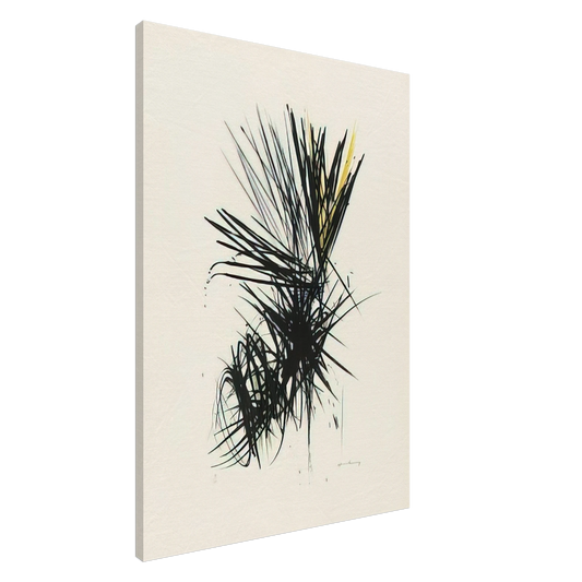 Hans Hartung - Untitled L 12 - 1957 Canvas - 20x30 cm / 8x12 inches-canvas