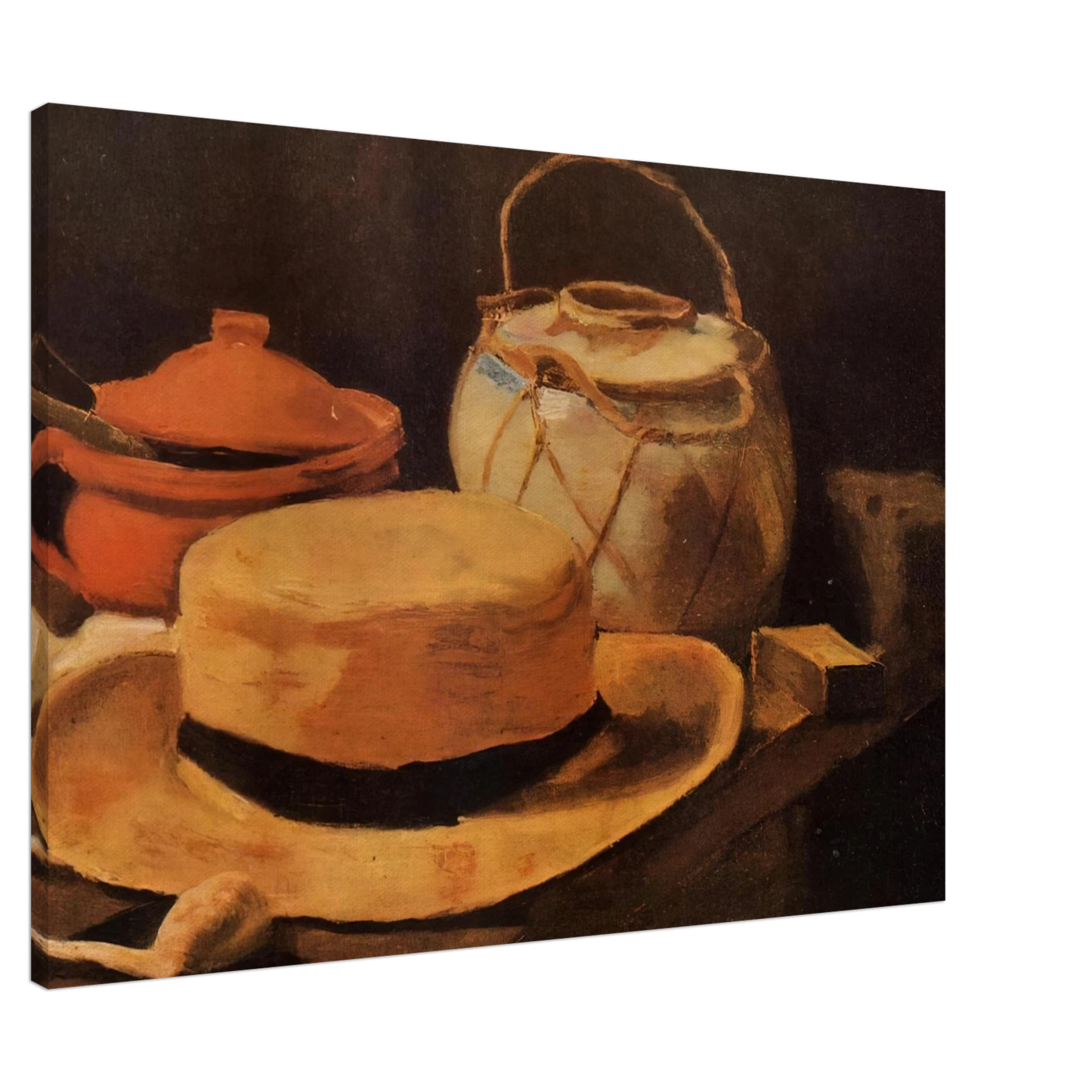 Vincent van Gogh - Still Life with Yellow Hat Canvas - 20x30 cm / 8x12 inches-canvas