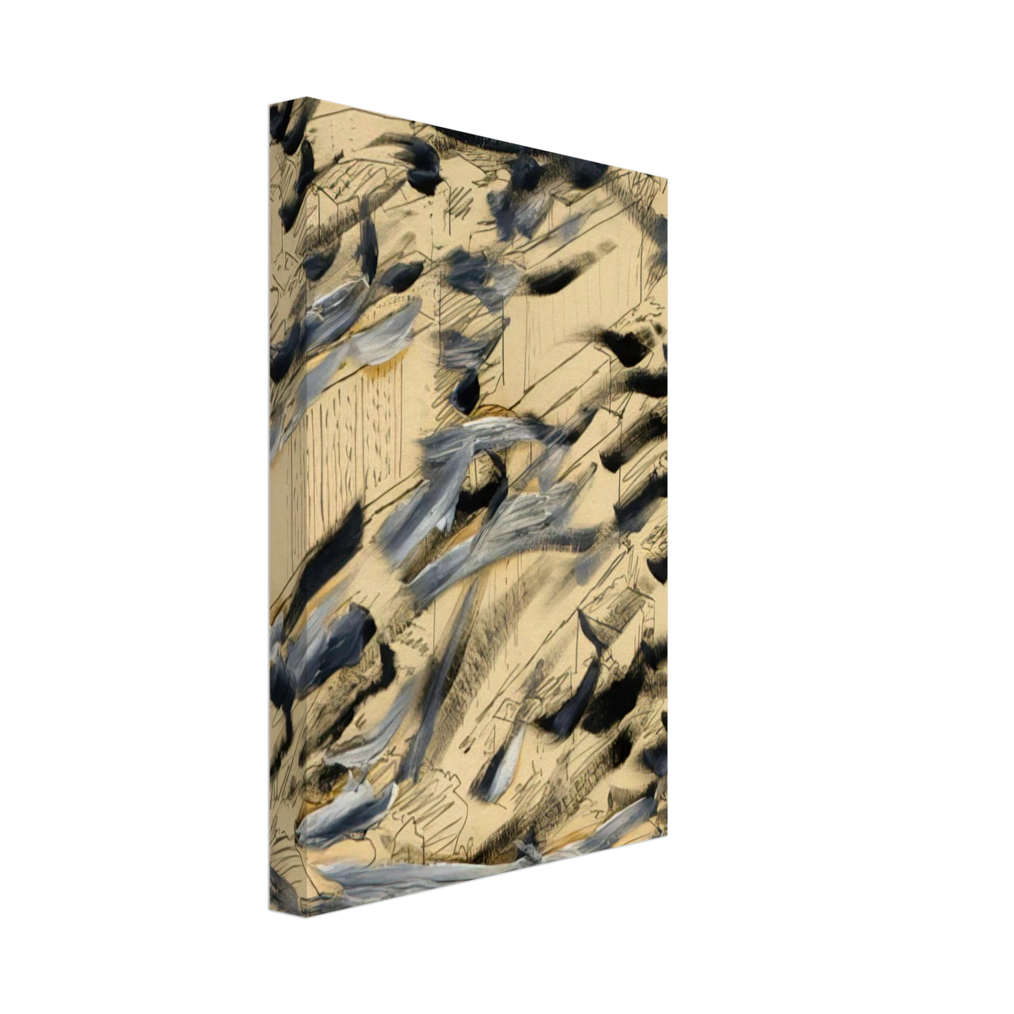 Gerhard Richter - TOWNSCAPE 1968 6 Canvas - 70x100 cm / 28x40 inches-canvas