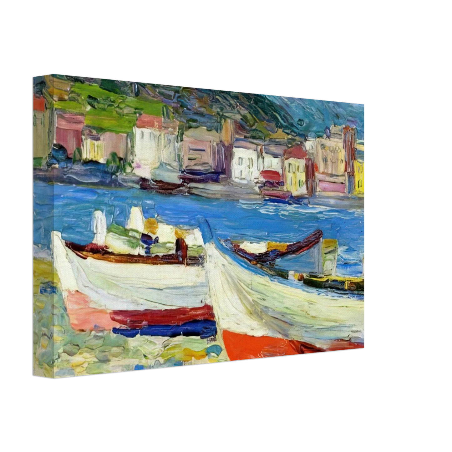 Wassily Kandinsky - RAPALLO BOATS Canvas - 70x100 cm / 28x40 inches-canvas
