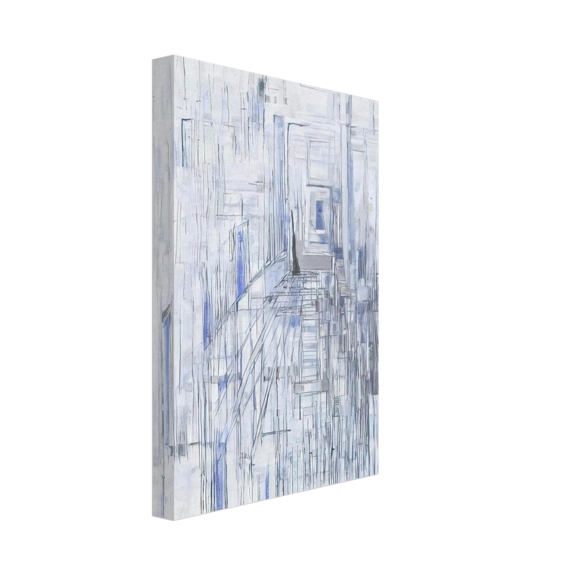 Maria Helena Vieira da Silva - Passage of the Mirrors - 1981 Canvas - 70x100 cm / 28x40 inches-canvas