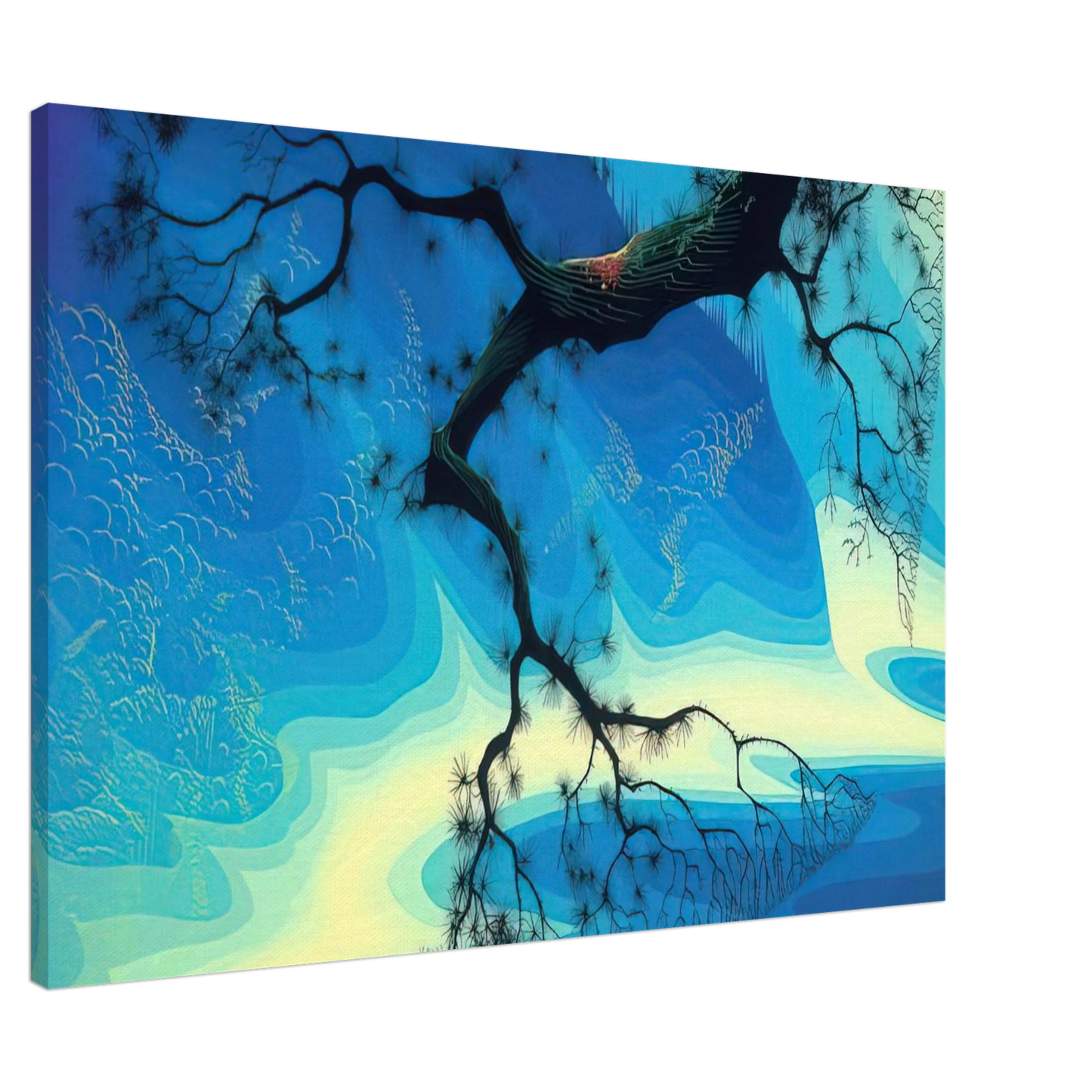 Eyvind Earle - Ocean Mist Canvas - 20x30 cm / 8x12 inches-canvas