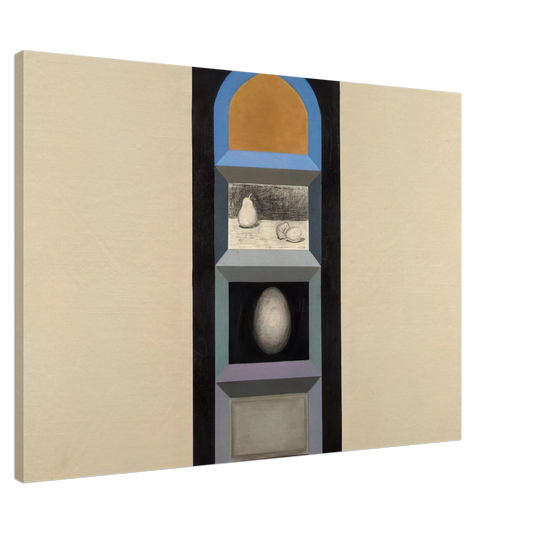 Miriam Schapiro - Shrine for R.K. II, 1963 - Feminist Art Canvas - 20x30 cm / 8x12 inches-canvas