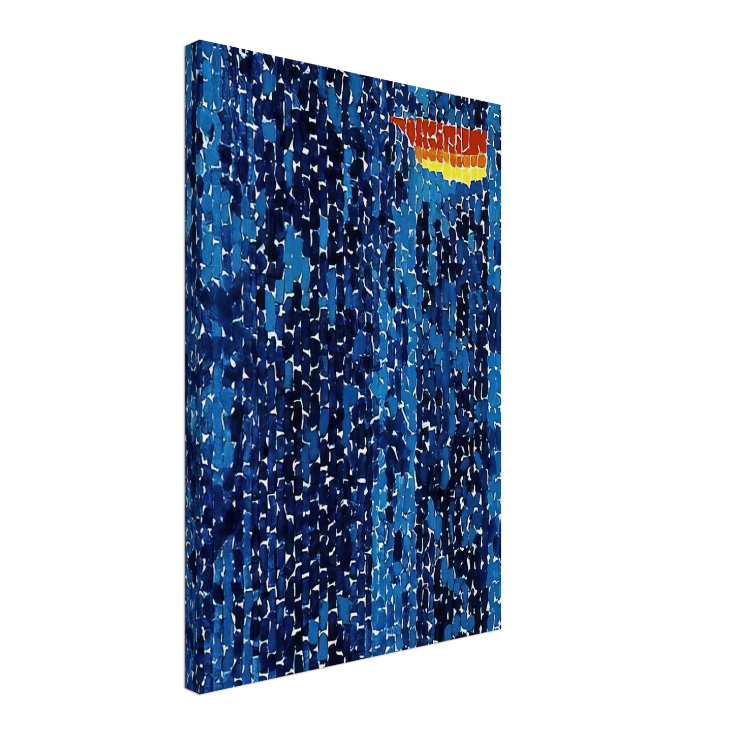 Alma Woodsey Thomas - STARRY NIGHT AND THE ASTRONAUTS 1972 Canvas - 40x60 cm / 16x24 inches-canvas