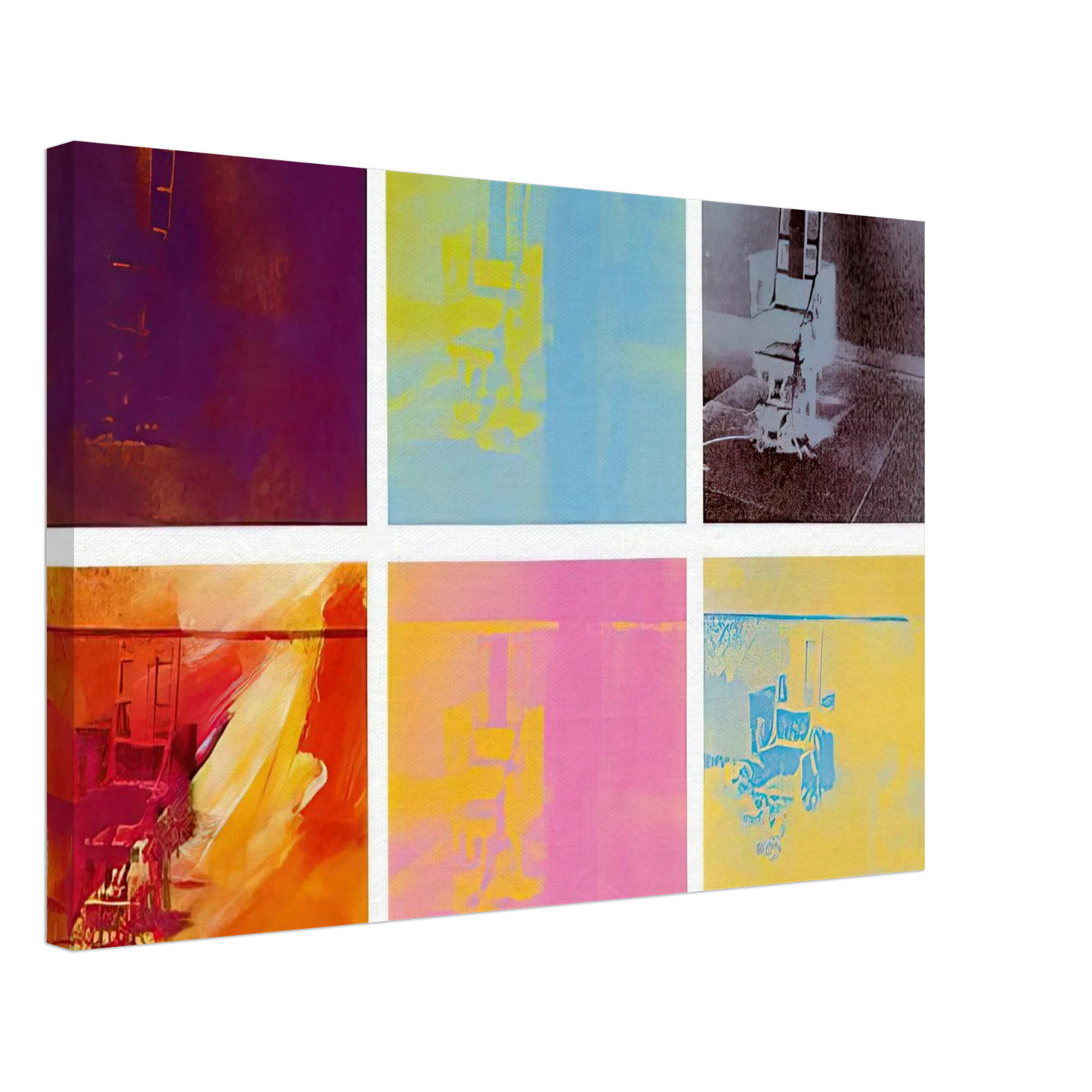 Andy Warhol - Electric Chair Canvas - 70x100 cm / 28x40 inches-canvas