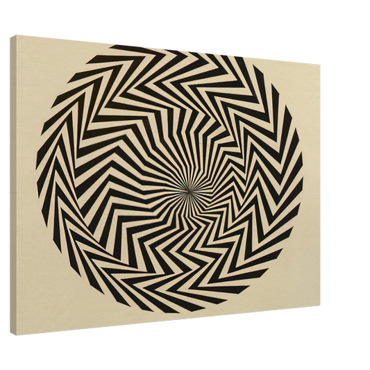 Bridget Riley - BLAZE STUDY 1962 Canvas - 20x30 cm / 8x12 inches-canvas