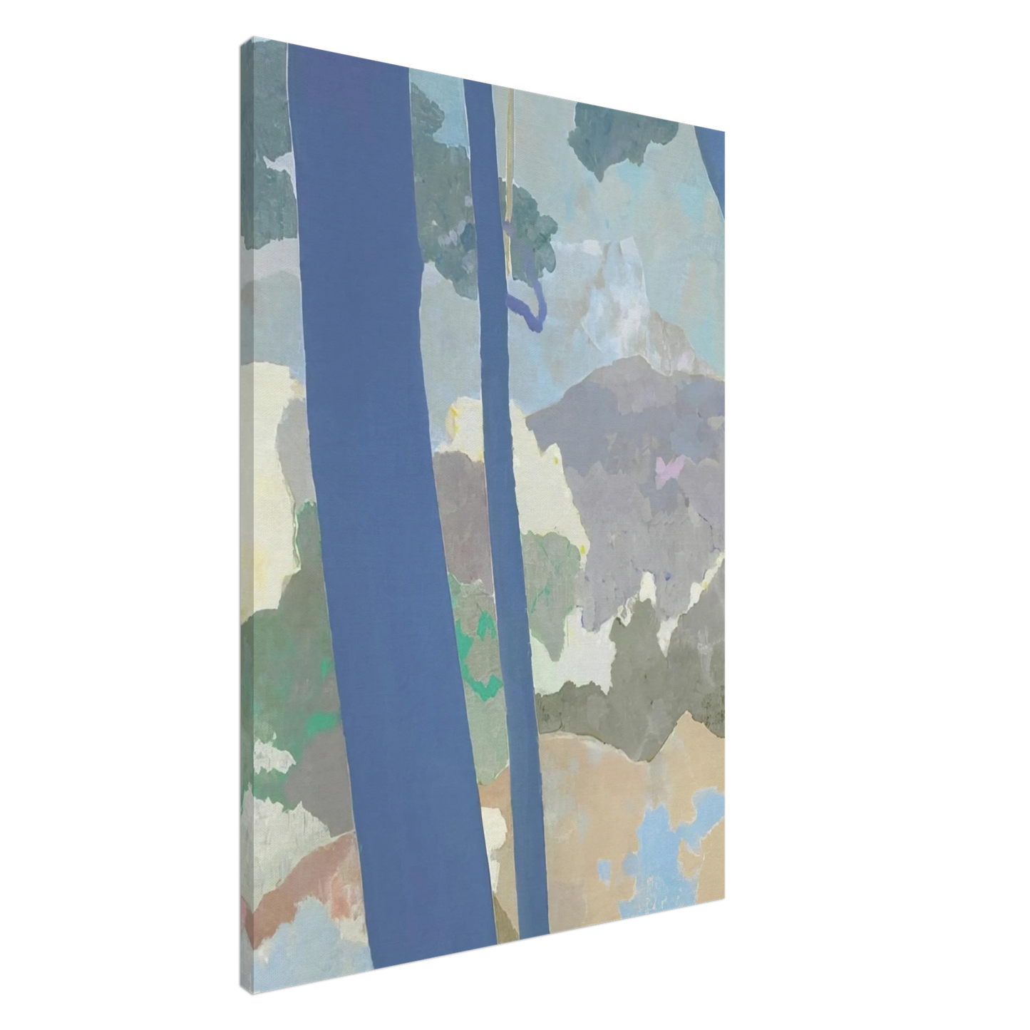 Kenzo Okada - Landscape - Abstract Expressionism Canvas - 20x30 cm / 8x12 inches-canvas