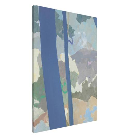 Kenzo Okada - Landscape - Abstract Expressionism Canvas - 20x30 cm / 8x12 inches-canvas