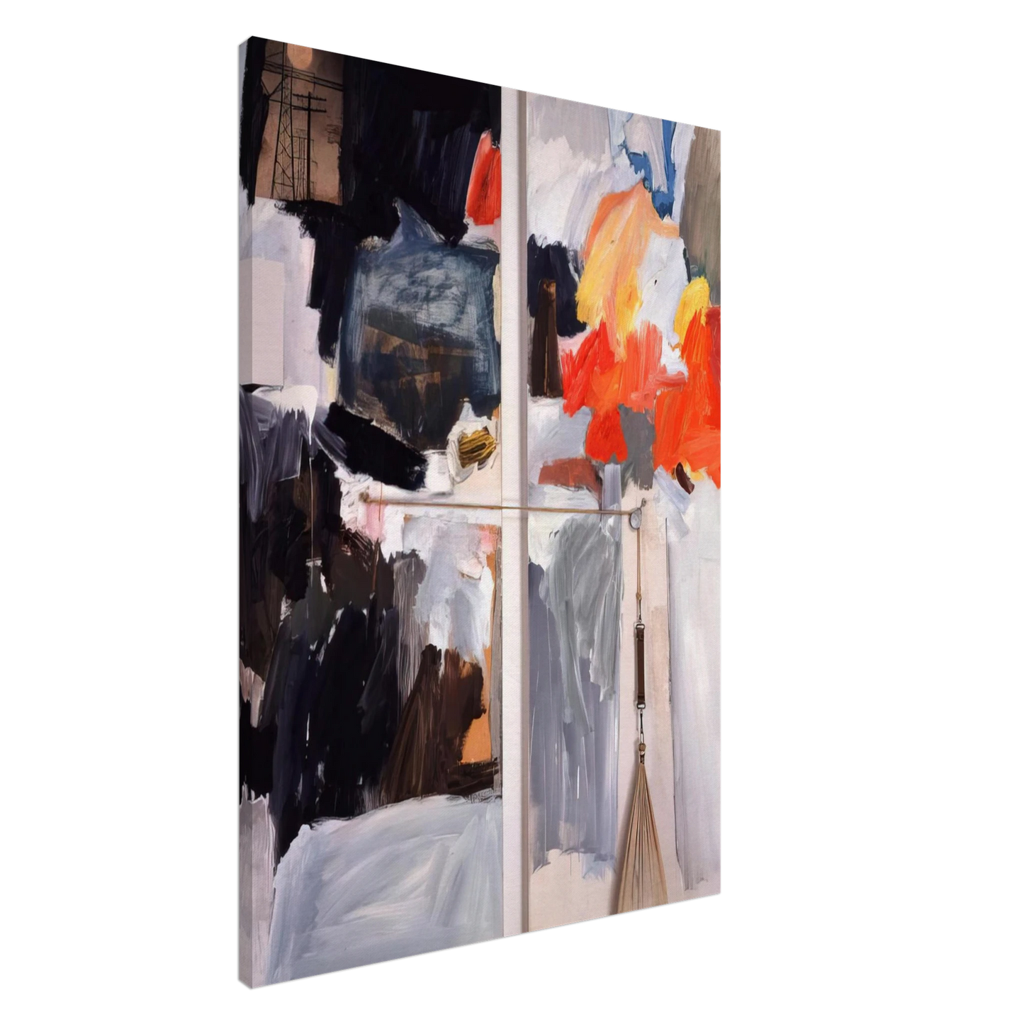 Robert Rauschenberg - STUDIO PAINTING 1961 1 Canvas - 20x30 cm / 8x12 inches-canvas