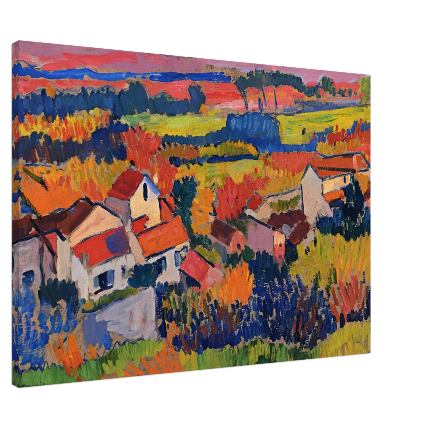 Andre Derain - LANDSCAPE NEAR CHATOU 1904 1 Canvas - 20x30 cm / 8x12 inches-canvas