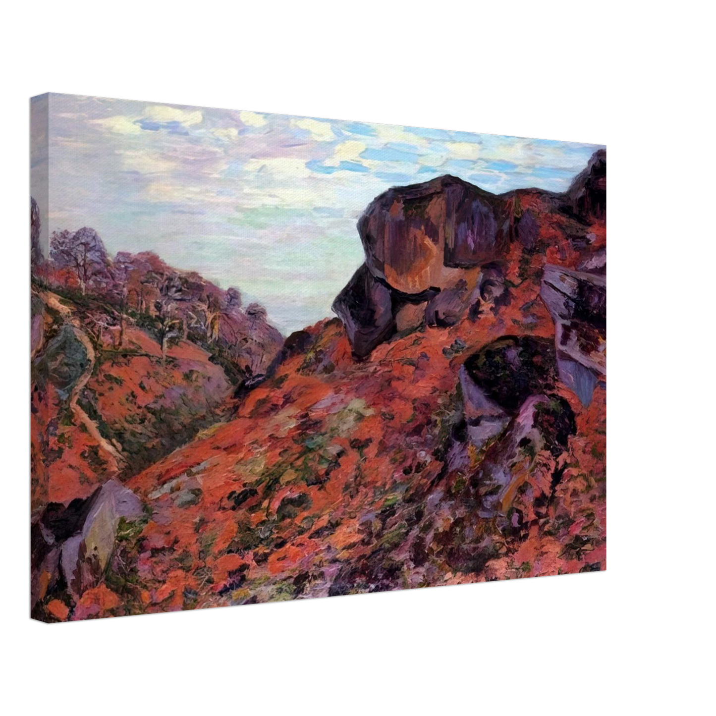 Armand Guillaumin - Crozant, les Monts Sedelle, matin - 1895 Canvas - 70x100 cm / 28x40 inches-canvas