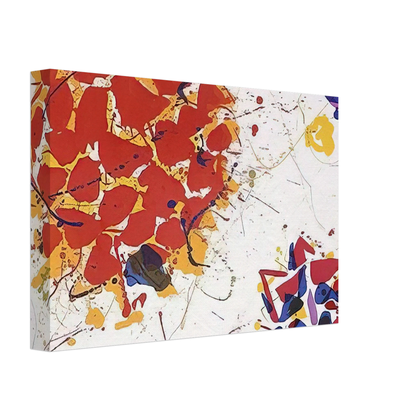 Sam Francis - Untitled  L. I88; SFE 065  Canvas - 70x100 cm / 28x40 inches-canvas