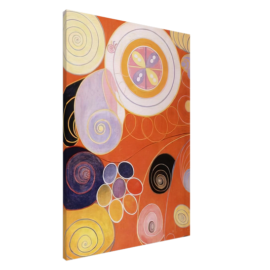 Hilma af Klint - THEY TENS MAINSTAY IV 1907 Canvas - 20x30 cm / 8x12 inches-canvas