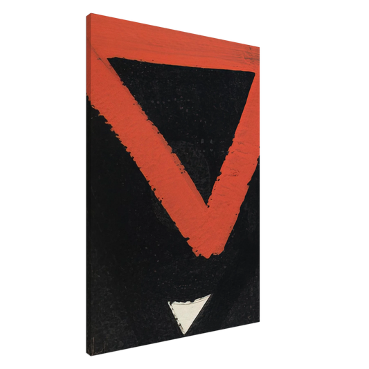 Al Held - Untitled #6 Canvas - 20x30 cm / 8x12 inches-canvas