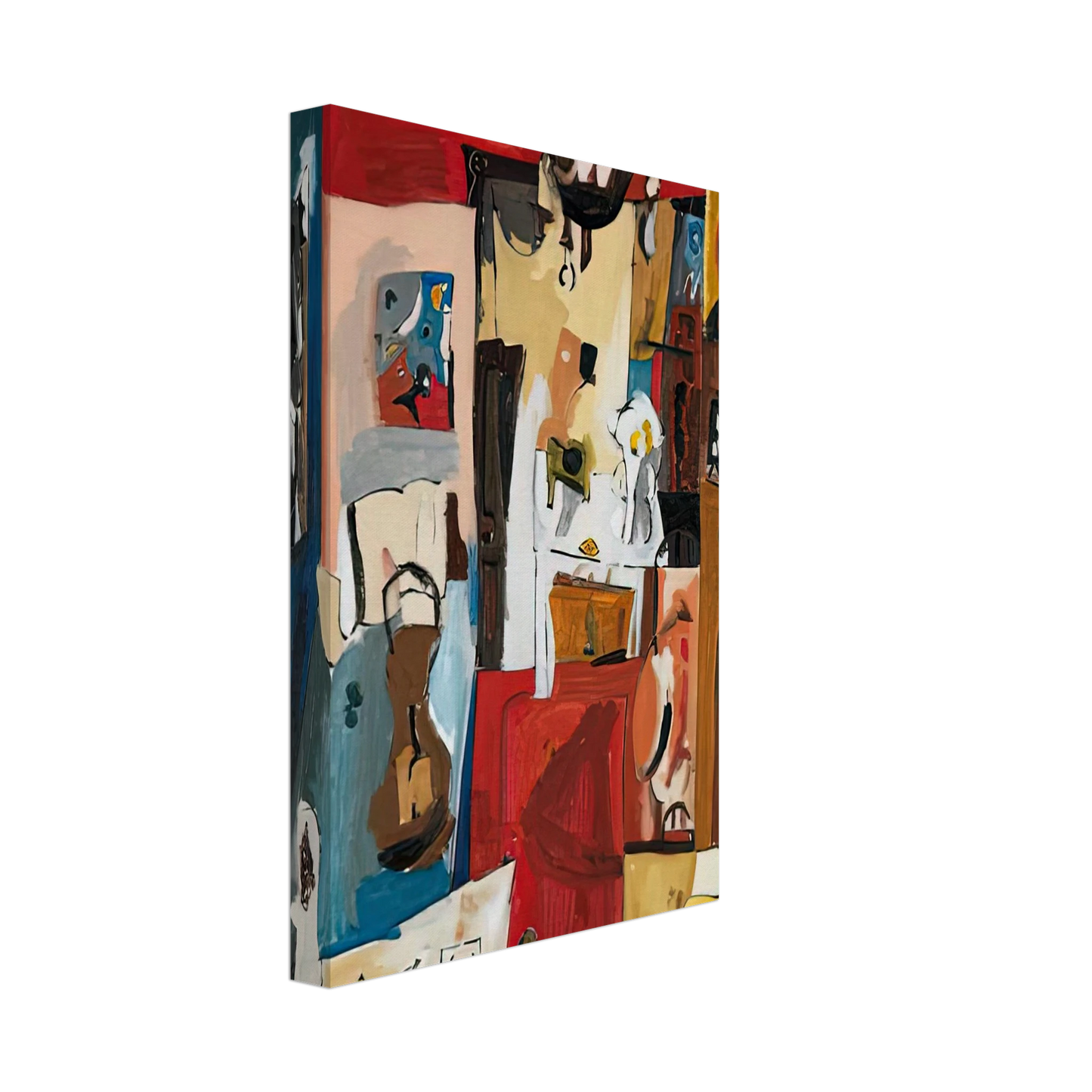 Helen Frankenthaler - 21st Street Studio, 1950- Canvas - 40x60 cm / 16x24 inches-canvas