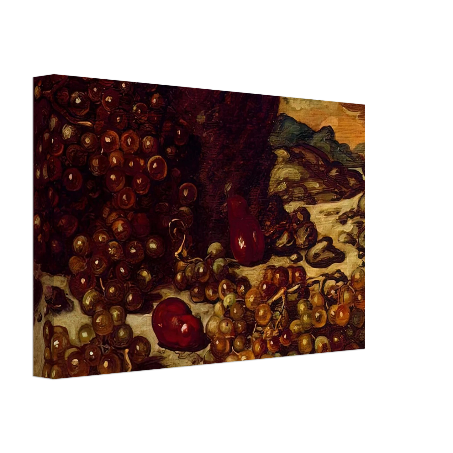 Giorgio de Chirico - STILL LIFE WITH ROCKY LANDSCAPE 1942 Canvas - 40x60 cm / 16x24 inches-canvas