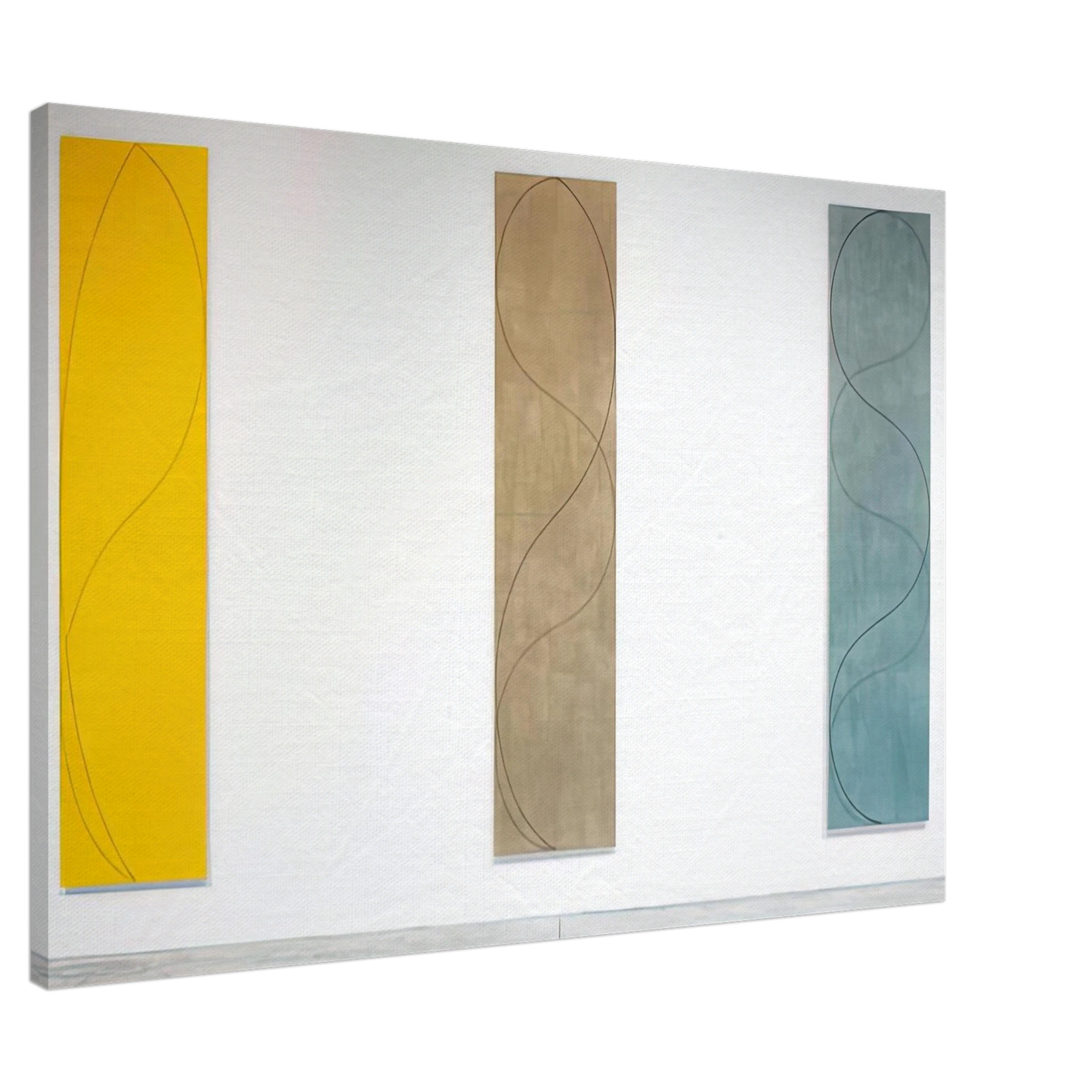Robert Mangold - COLUMN PAINTINGS 2004 Canvas - 20x30 cm / 8x12 inches-canvas