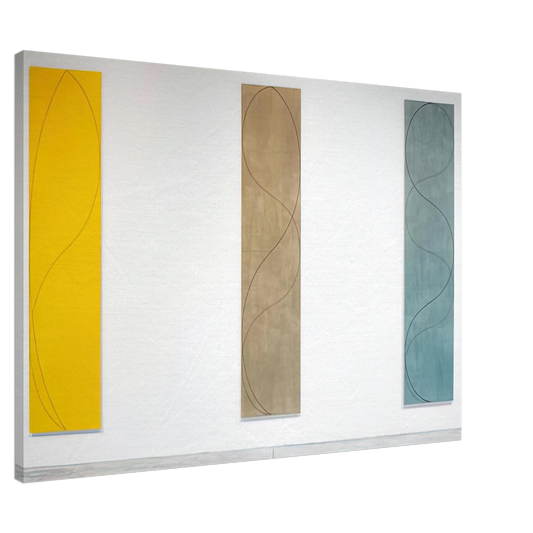 Robert Mangold - COLUMN PAINTINGS 2004 Canvas - 20x30 cm / 8x12 inches-canvas