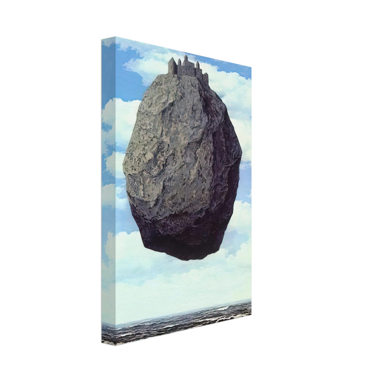 Rene Magritte - THE CASTLE OF THE PYRENEES 1959 Canvas - 40x60 cm / 16x24 inches-canvas