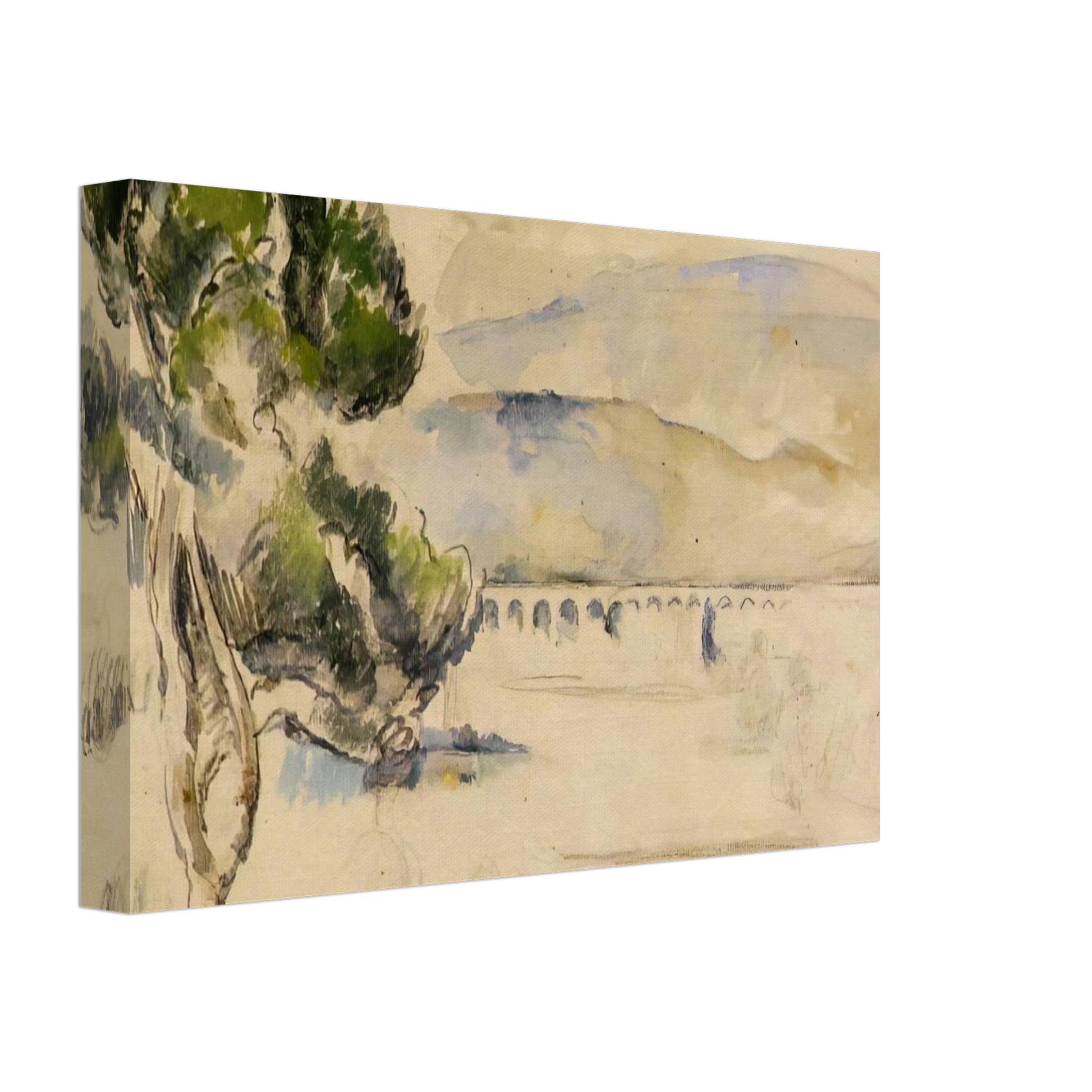 Paul Cezanne - Pine Tree in the Arc Valley Canvas - 70x100 cm / 28x40 inches-canvas