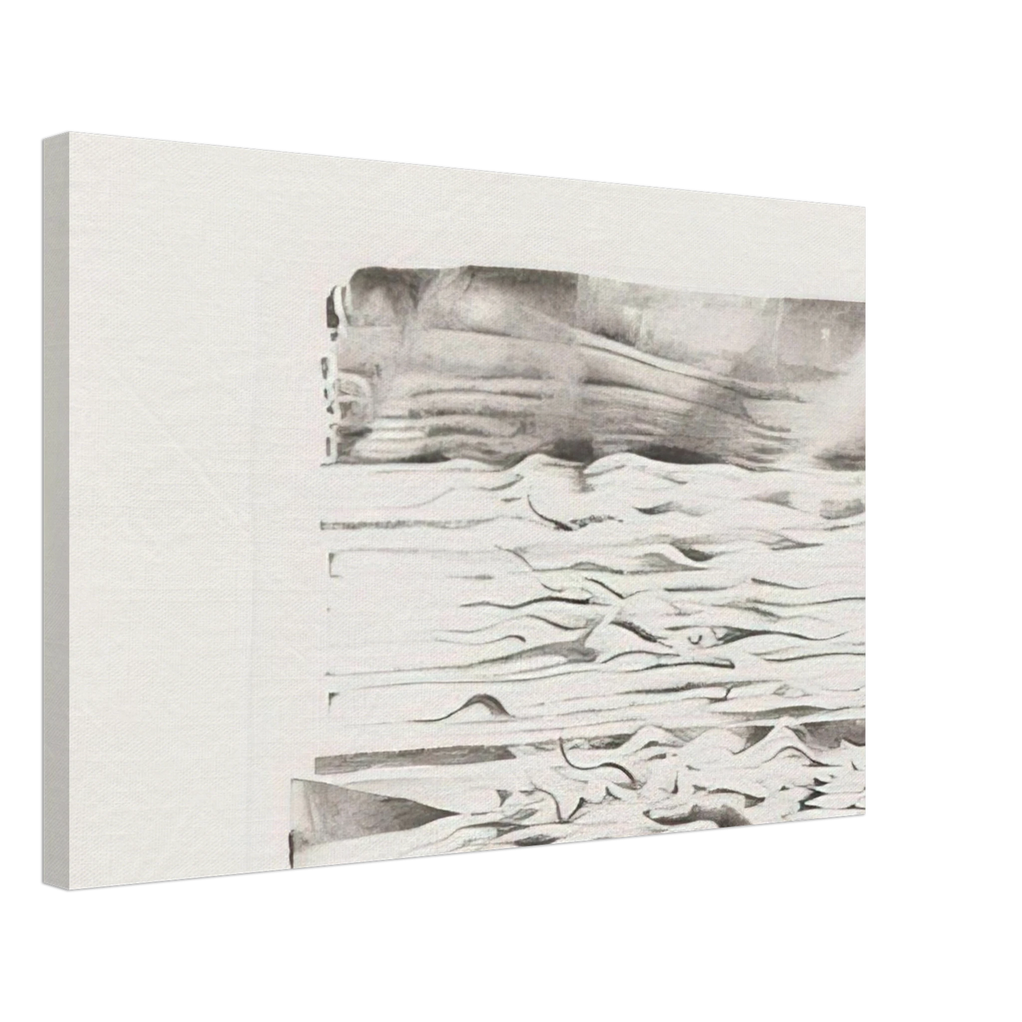 Lee Bontecou - SIXTEENTH STONE 1980 Canvas - 70x100 cm / 28x40 inches-canvas