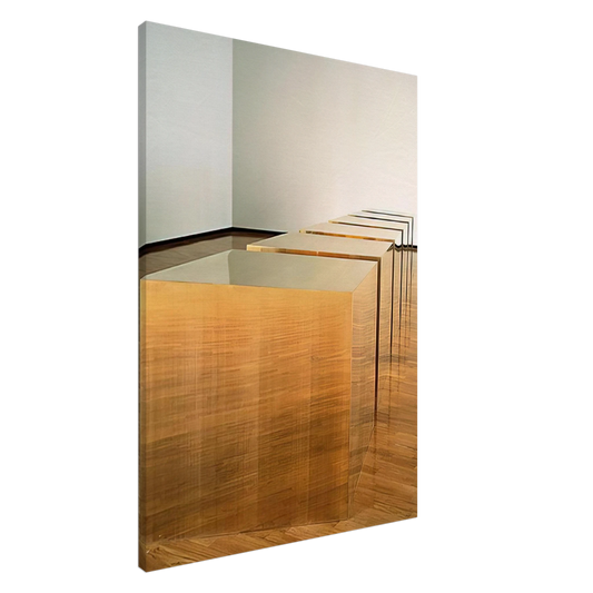 Donald Judd - Untitled Six Boxes - 1974 Canvas - 20x30 cm / 8x12 inches-canvas