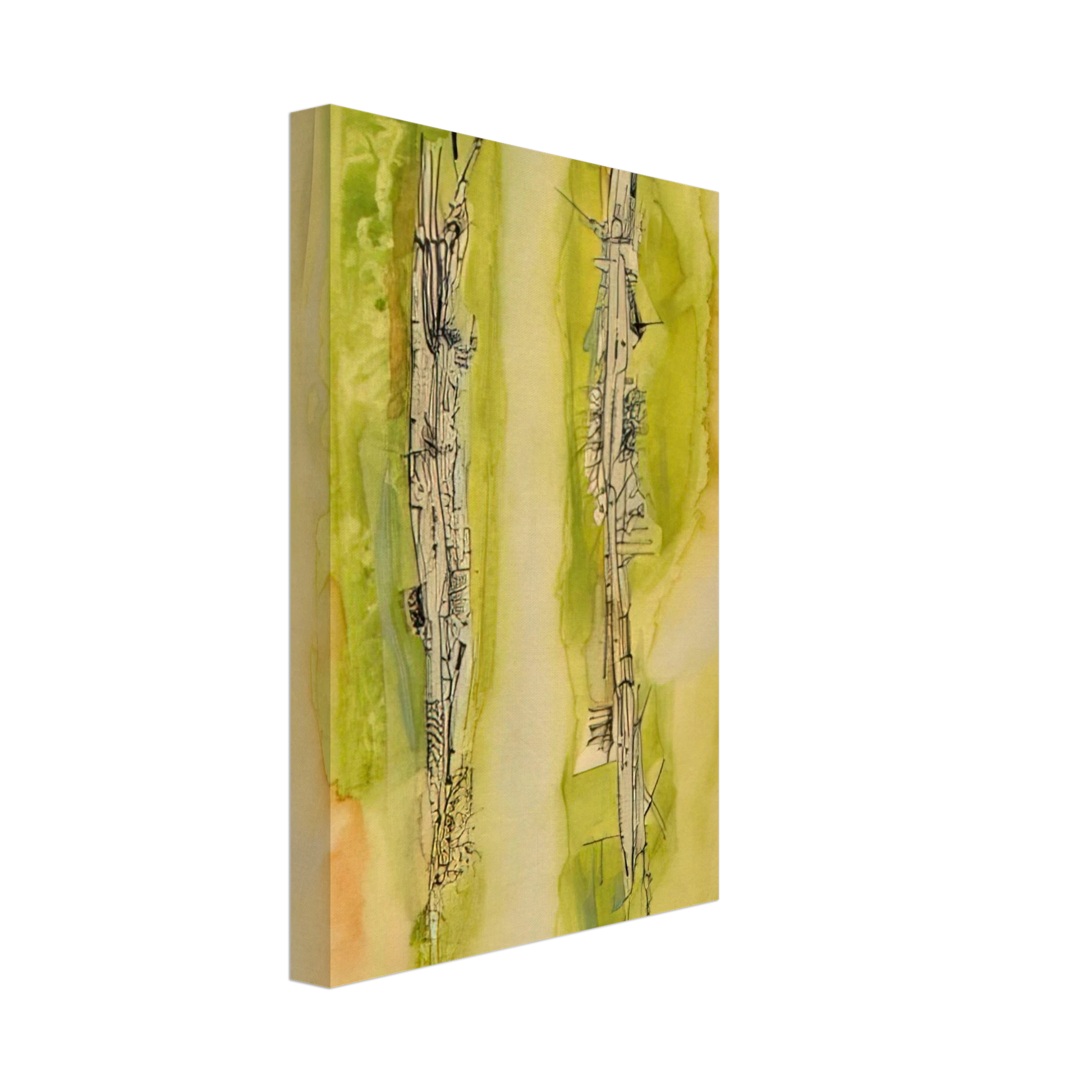 Wols - Untitled - 1940 Canvas - 70x100 cm / 28x40 inches-canvas