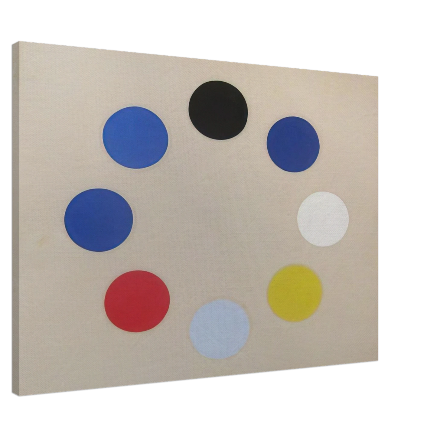 Thomas Downing - Untitled Black Star - 1965 Canvas - 20x30 cm / 8x12 inches-canvas