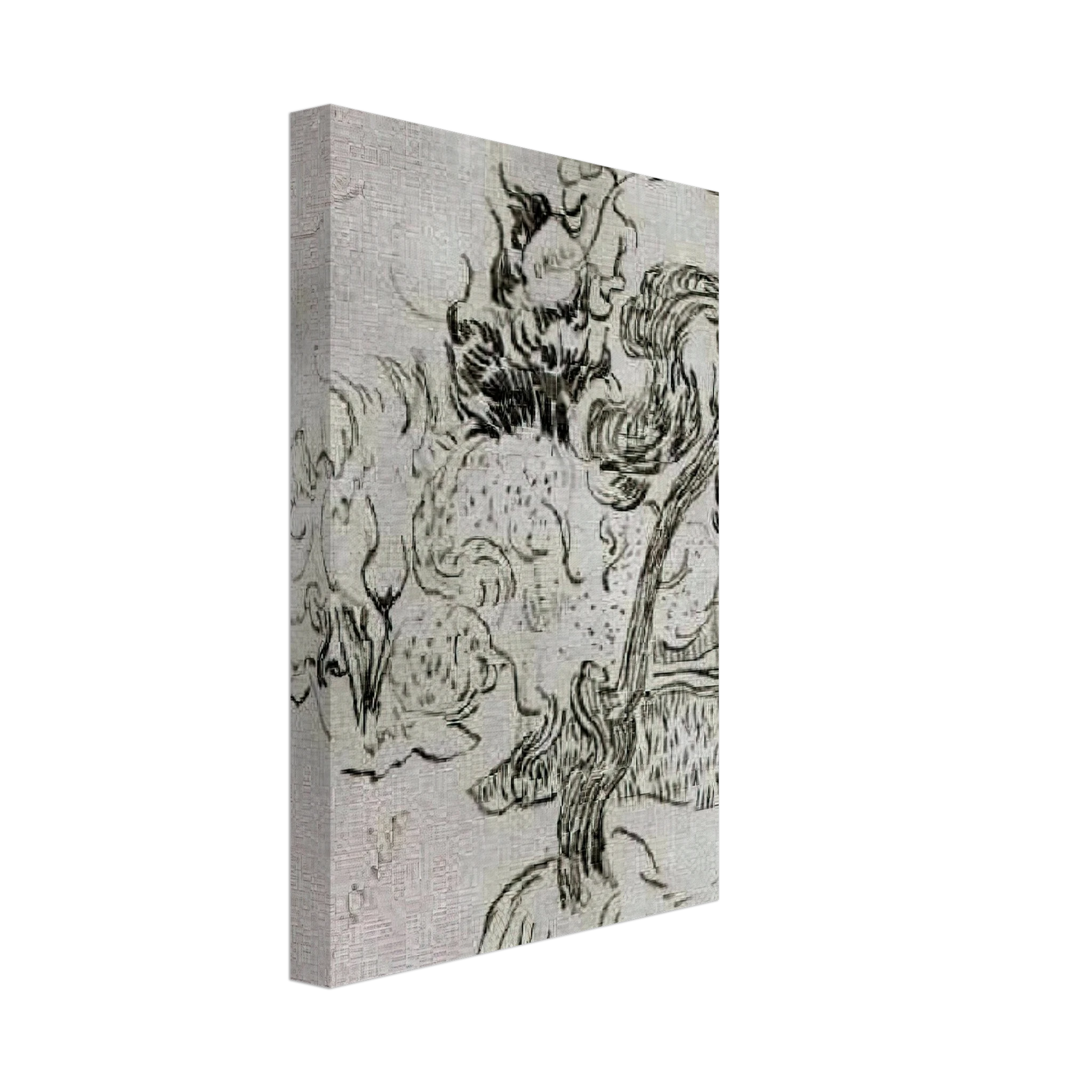 Vincent van Gogh - A Pine Tree and Cypresses in the Garden of the Asylum Canvas - 70x100 cm / 28x40 inches-canvas