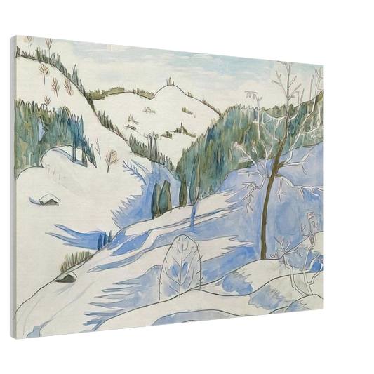 Gabriele Munter - MORGENSCHATTEN 1924 Canvas - 20x30 cm / 8x12 inches-canvas