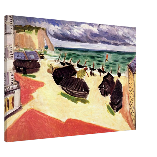 Henri Matisse - FISHING BOATS IN WINTER ETRETAT 1921 Canvas - 20x30 cm / 8x12 inches-canvas