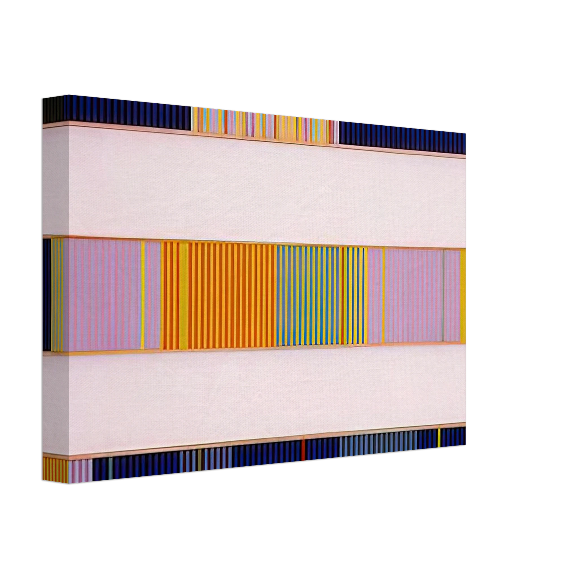 Gene Davis - Triple Jump - 1962 Canvas - 70x100 cm / 28x40 inches-canvas