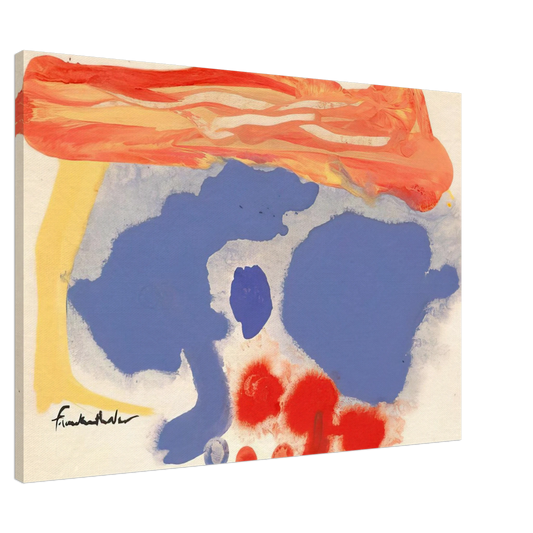 Helen Frankenthaler - Summerscene, Provincetown - 1961 Canvas - 20x30 cm / 8x12 inches-canvas