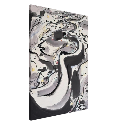 Wu Guanzhong - The Great Wall I - 1986 Canvas - 20x30 cm / 8x12 inches-canvas