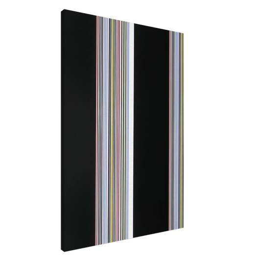 Gene Davis - Smithsonian Resident Associates Program 1985 20th Anniversary Poster - 1985 Canvas - 20x30 cm / 8x12 inches-canvas