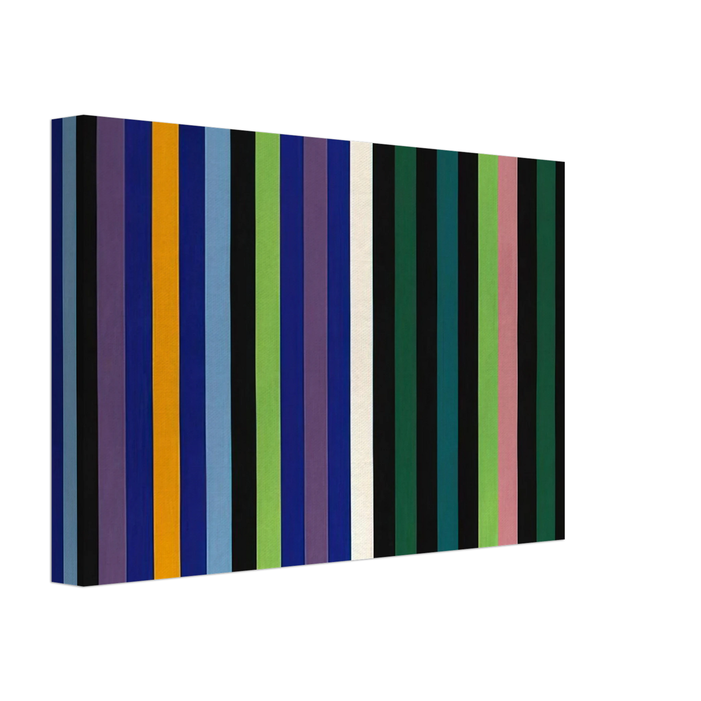 Gene Davis - Two Part Blue - 1964 Canvas - 70x100 cm / 28x40 inches-canvas