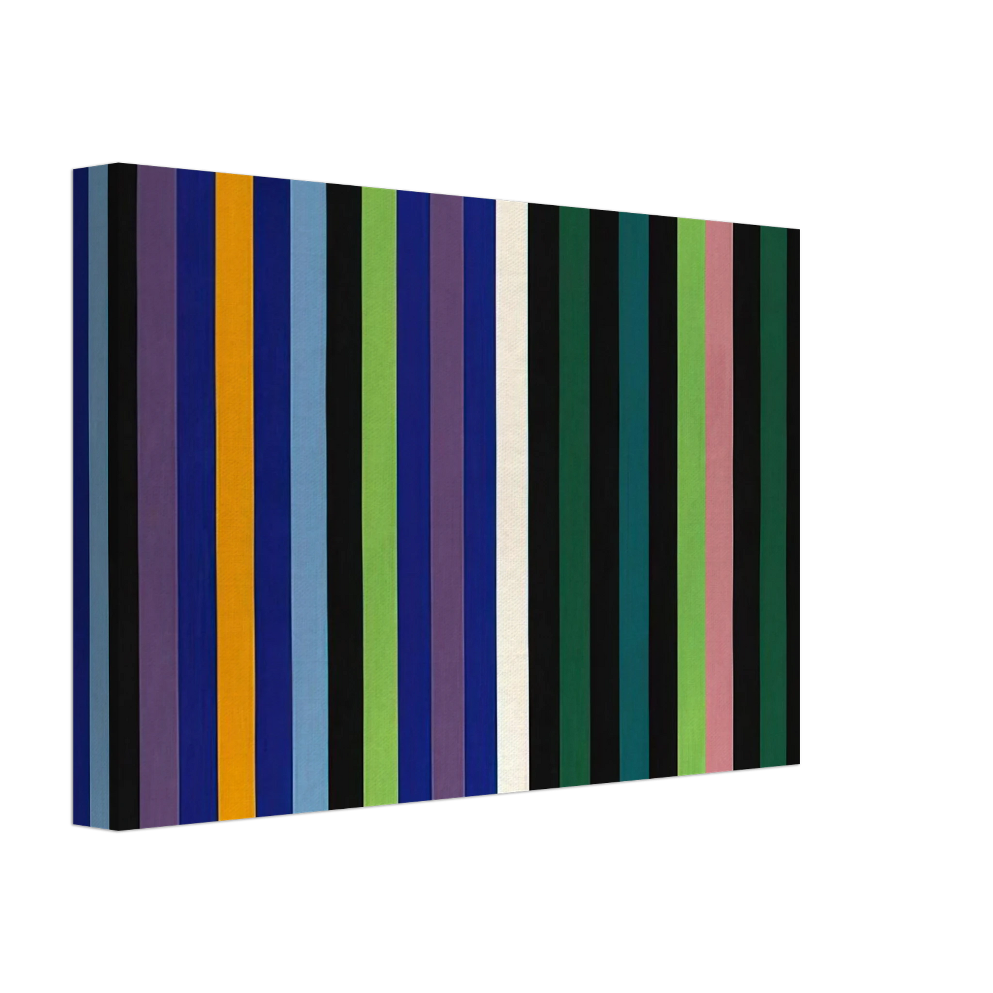 Gene Davis - Two Part Blue - 1964 Canvas - 70x100 cm / 28x40 inches-canvas