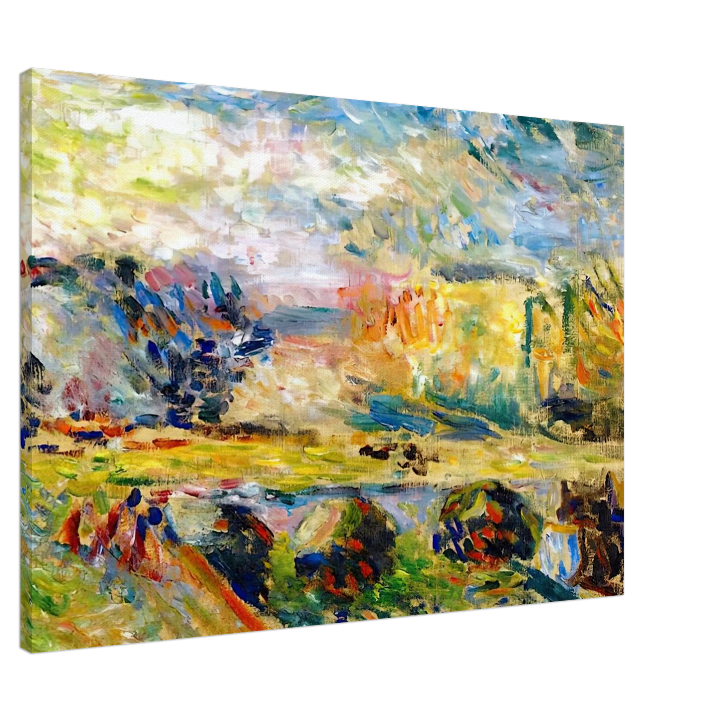 Henri Matisse - THE BRIDGE 1901 Canvas - 20x30 cm / 8x12 inches-canvas