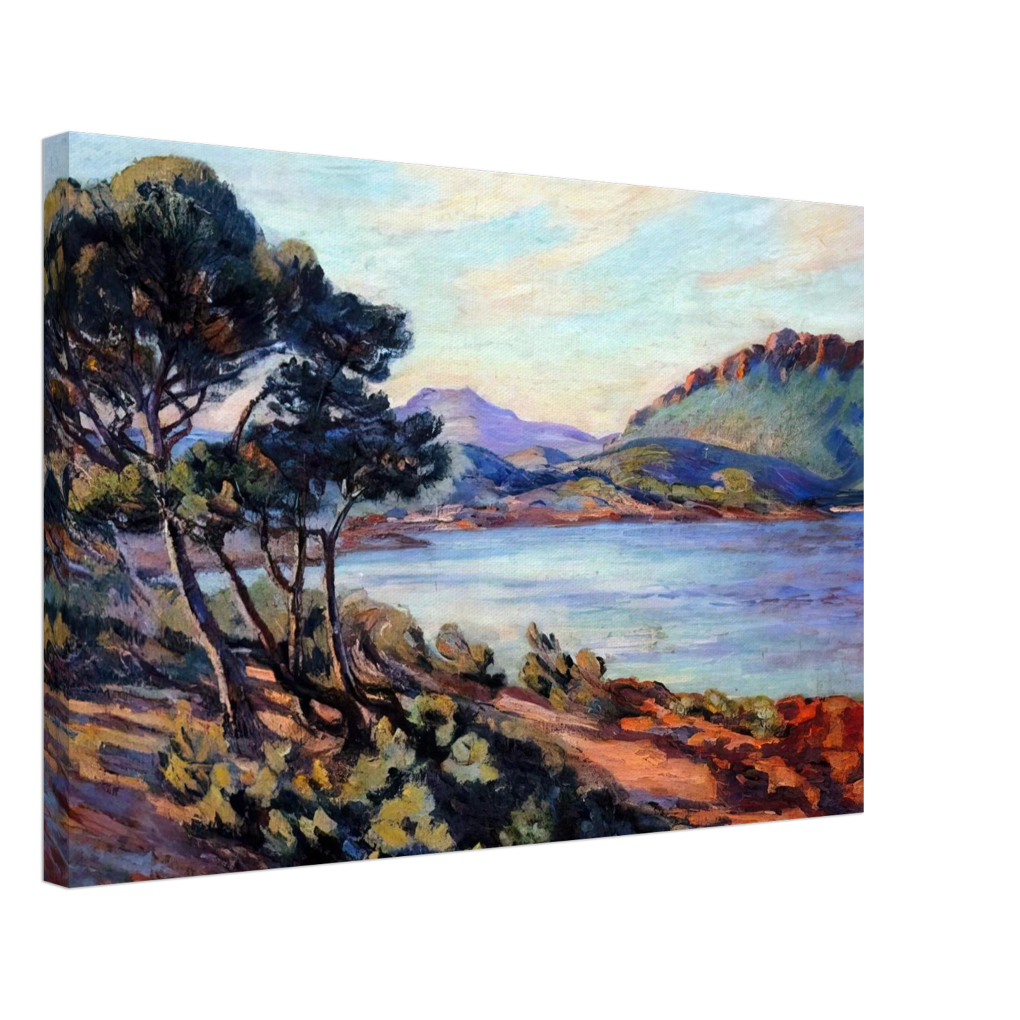 Armand Guillaumin - Agay Bay - 1910 Canvas - 70x100 cm / 28x40 inches-canvas
