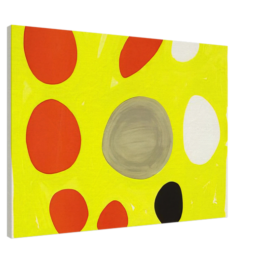 Alexander Calder - GREY OVAL 1975 Canvas - 20x30 cm / 8x12 inches-canvas
