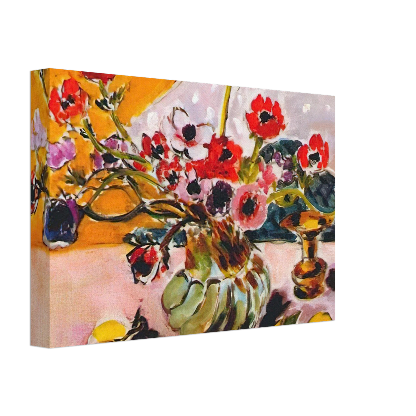 Henri Matisse - ANEMONES AND CHINESE VASE 1943 Canvas - 40x60 cm / 16x24 inches-canvas