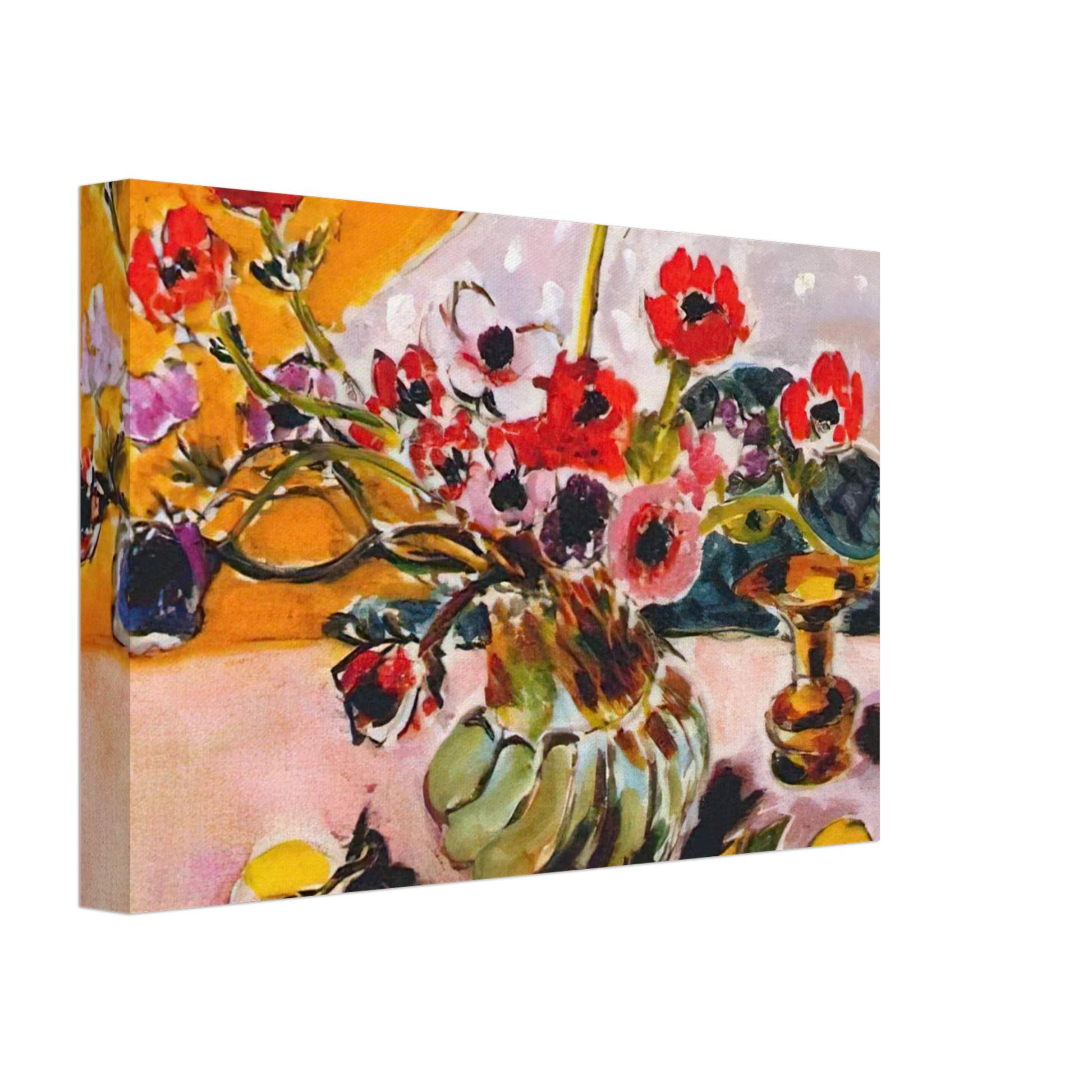 Henri Matisse - ANEMONES AND CHINESE VASE 1943 Canvas - 40x60 cm / 16x24 inches-canvas