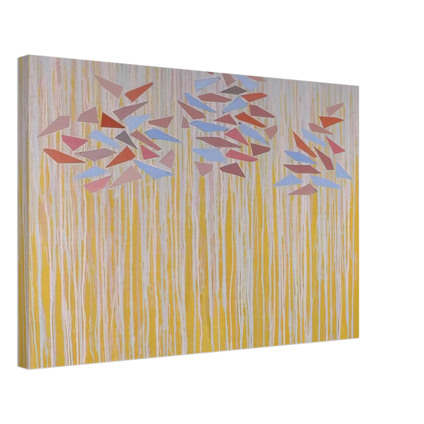 Robert Goodnough - Vari-color gold - 1976 Canvas - 40x60 cm / 16x24 inches-canvas