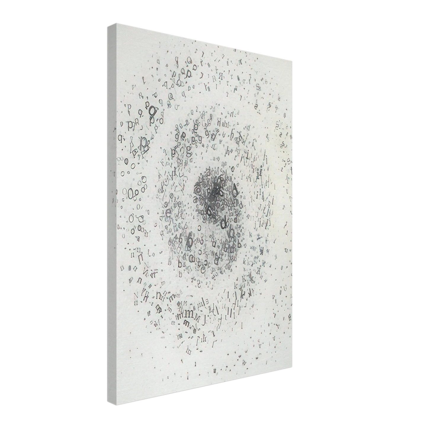 Mira Schendel - Untitled From the series Graphic Objects - 1972 Canvas - 70x100 cm / 28x40 inches-canvas