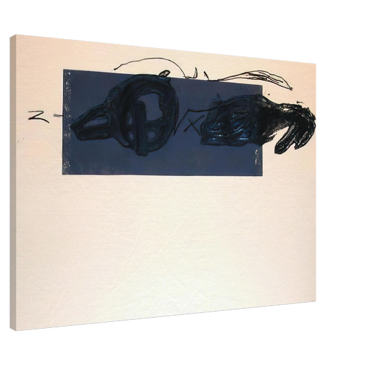Antoni Tapies - Z 1981 Canvas - 20x30 cm / 8x12 inches-canvas