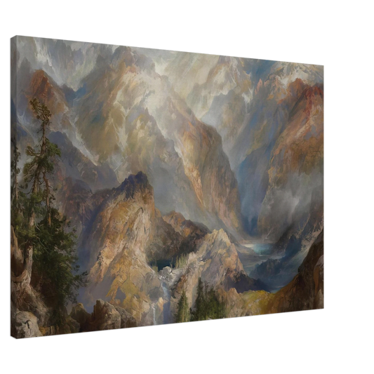 Thomas Moran - Morning in the Sierras Canvas - 20x30 cm / 8x12 inches-canvas