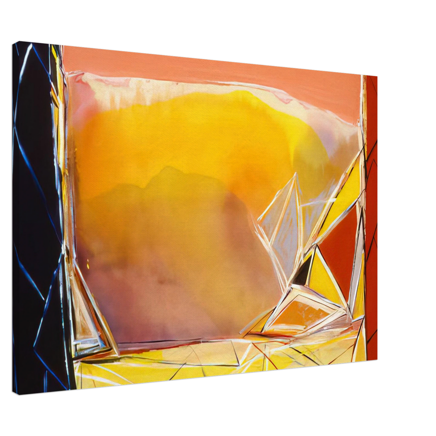 Ronnie Landfield - Thunder For Camille Pissarro - 1986 Canvas - 20x30 cm / 8x12 inches-canvas