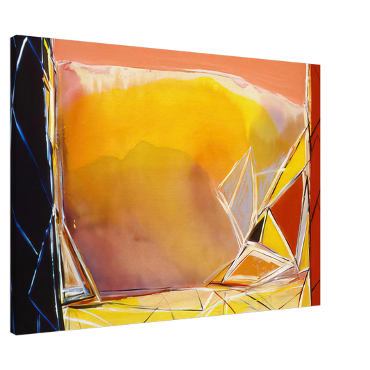 Ronnie Landfield - Thunder For Camille Pissarro - 1986 Canvas - 20x30 cm / 8x12 inches-canvas