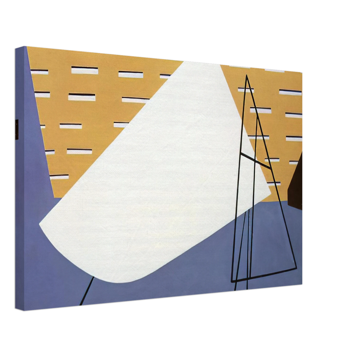 Ralston Crawford - Aircraft Plant - 1945 Canvas - 70x100 cm / 28x40 inches-canvas